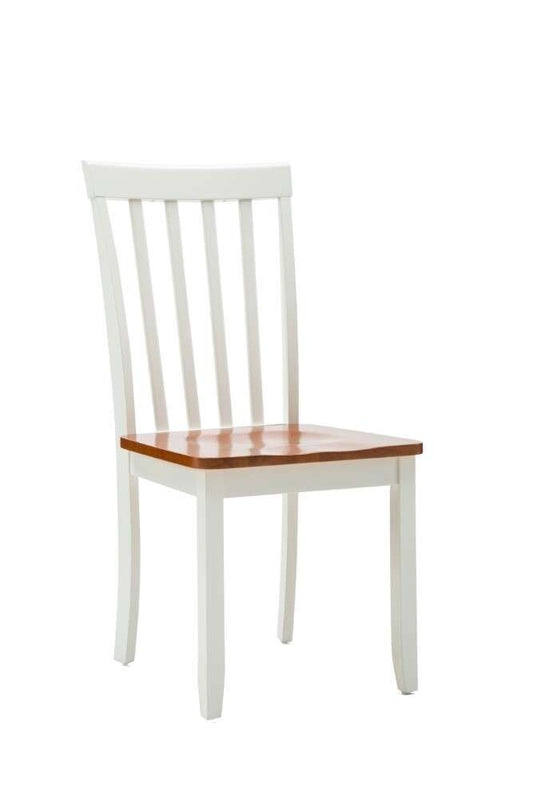 Boraam - Bloomington Dining Chair in White and Honey Oak (Set of 2) - 22031 veiw 2
