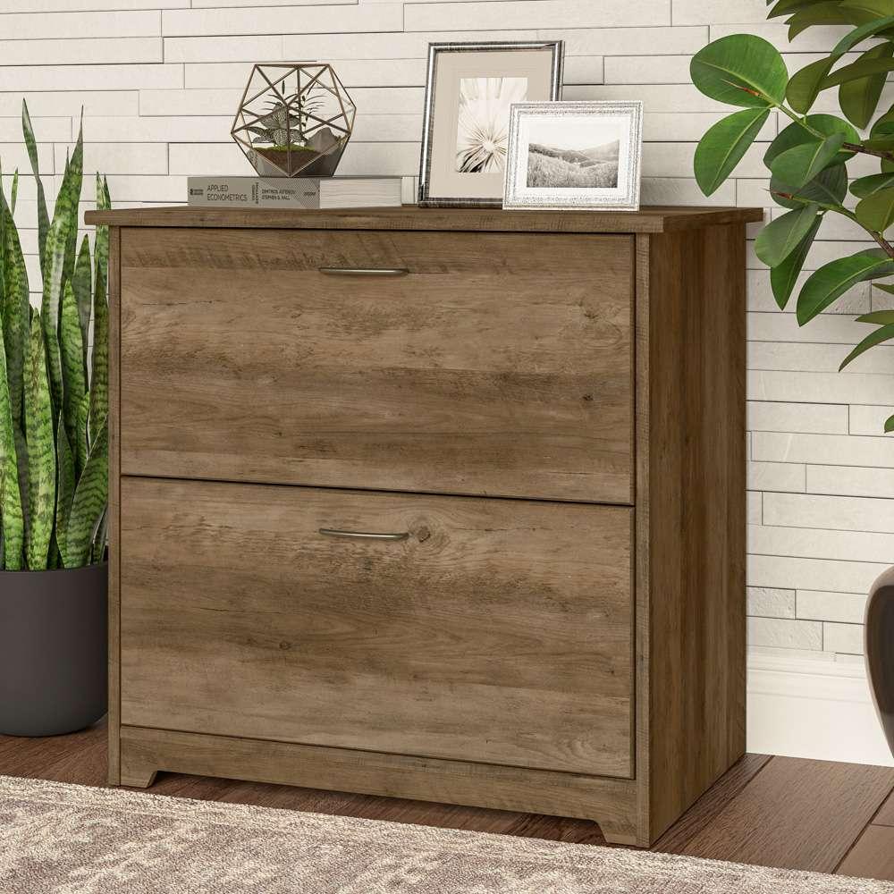 Bush Furniture - Cabot 2 Drawer Lateral File Cabinet in Reclaimed Pine - WC31580 veiw 8