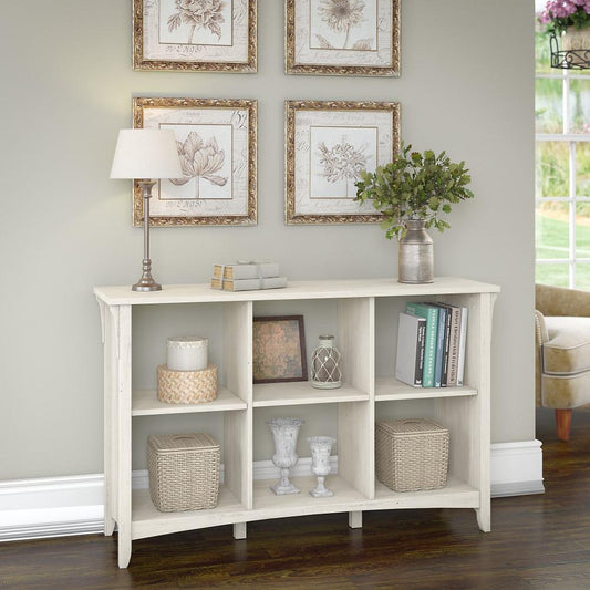 Bush Furniture - Salinas 6 Cube Organizer in Antique White - SAB148AW-03 veiw 2