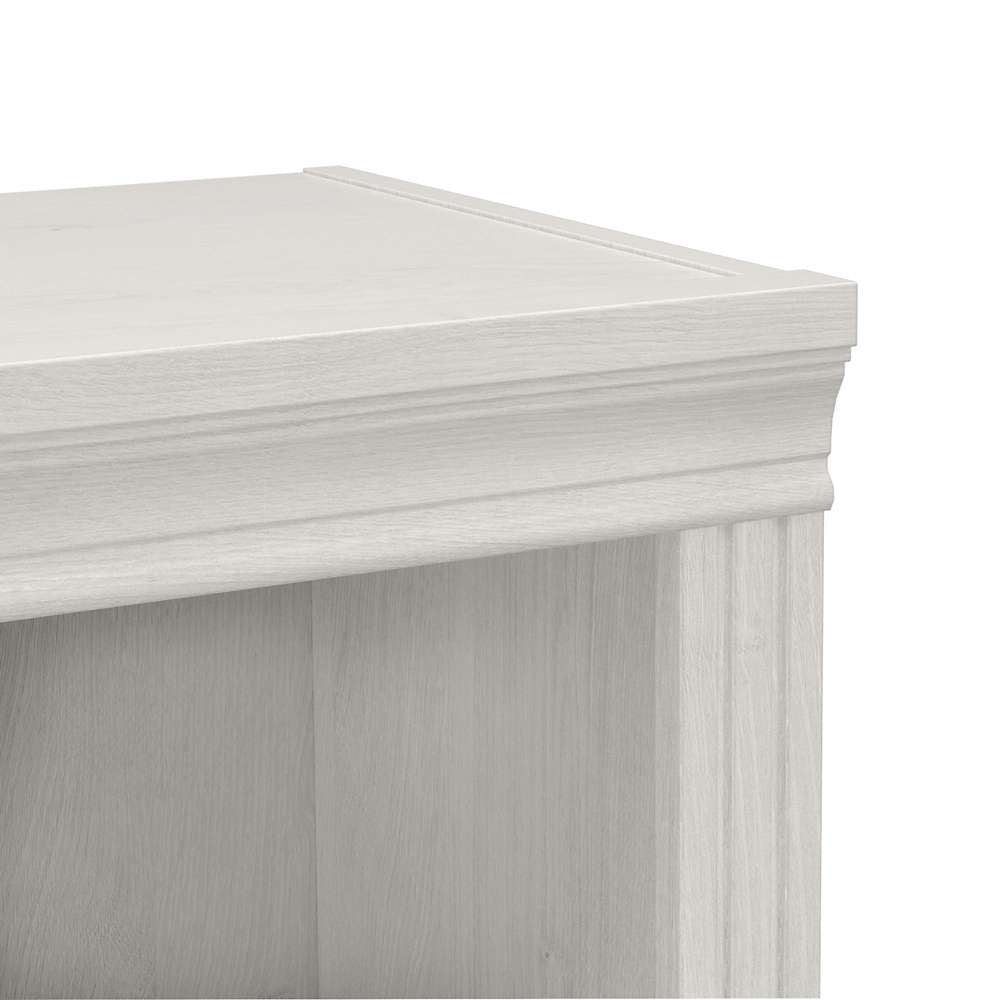 Bush Furniture - Saratoga Tall 5 Shelf Bookcase (Set of 2) in Linen White Oak - SAR008LW veiw 5