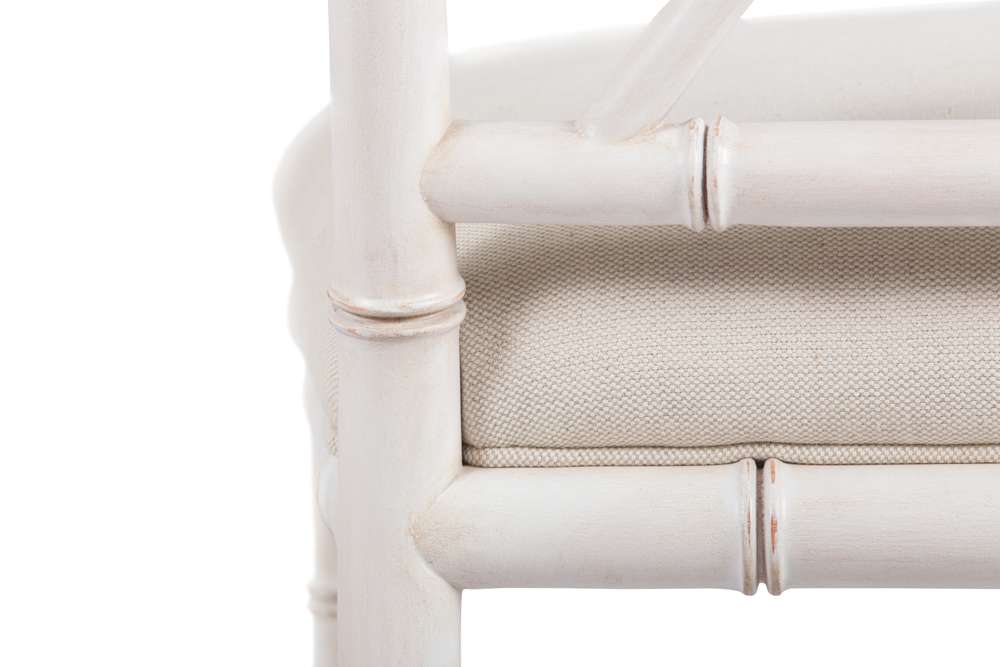 Century Furniture - Curate - Brighton Side Chair-Antique White/Flax - CT2008S-AW-FL veiw 3