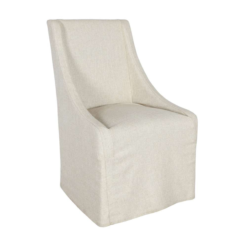 Classic Home - Warwick Rolling Wingback Dining Chair Oatmeal - 53004329 veiw 1