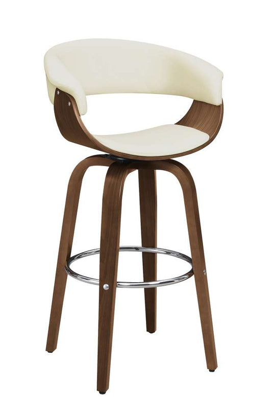 Coaster - Zion Bar Stools: Wood Swivel Swivel Bar Stool - 100206 veiw 2