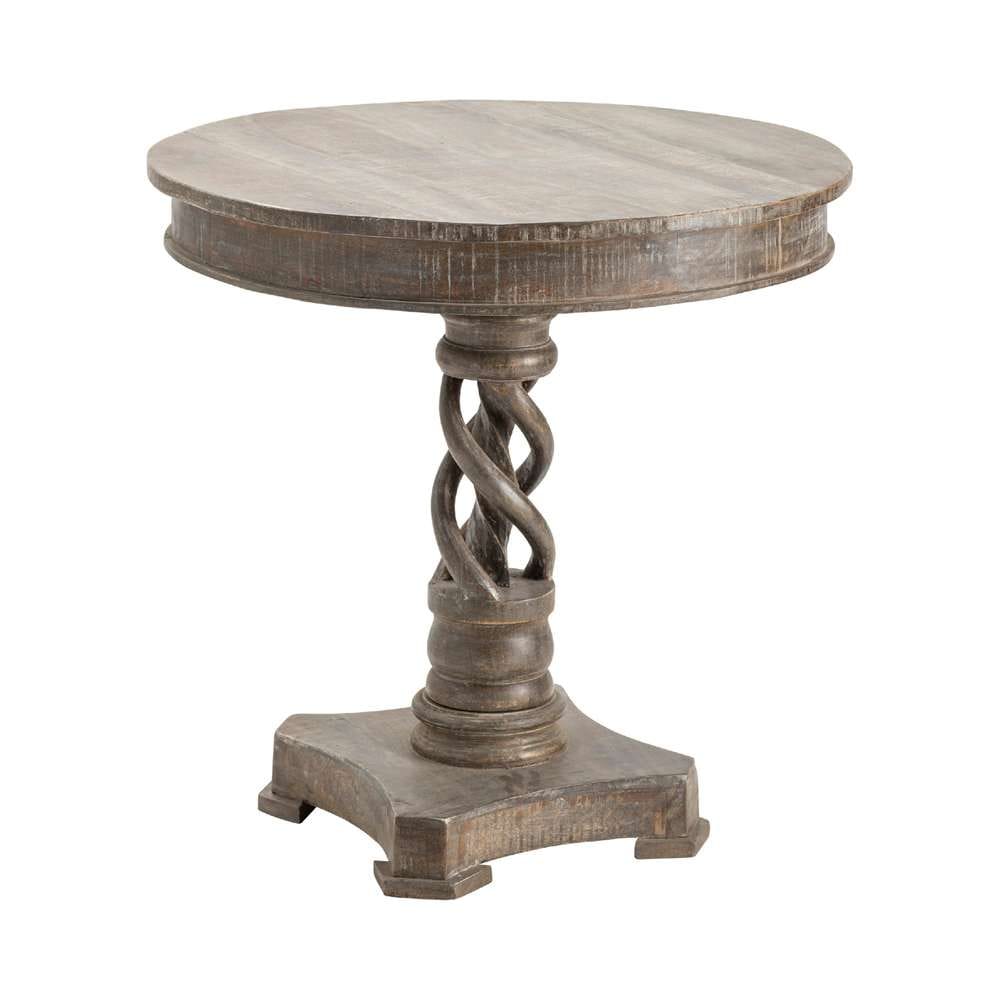 Crestview Collection - Bengal Manor Mango Wood Twist Accent Table in Distressed Wood finish - CVFNR602 veiw 1