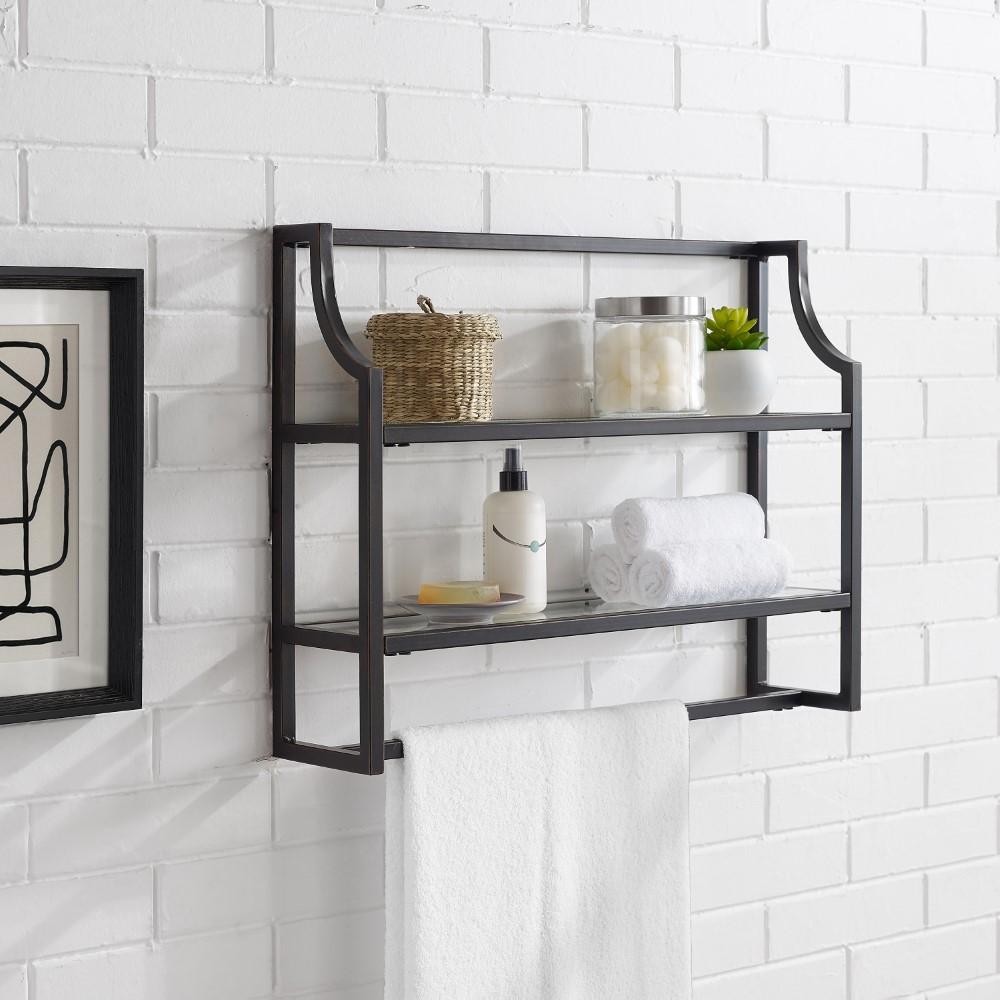 Crosley Furniture - Aimee Wall Shelf Oil Rubbed Bronze - CF6204-BZ veiw 6