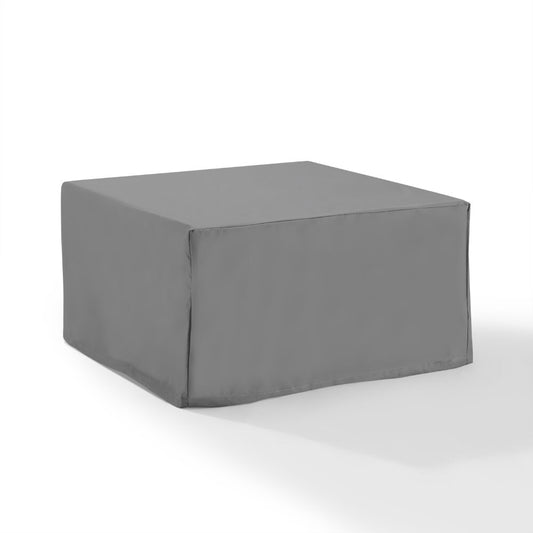 Crosley Furniture - Outdoor Square Table & Ottoman Furniture Cover Gray - CO7507-GY veiw 2