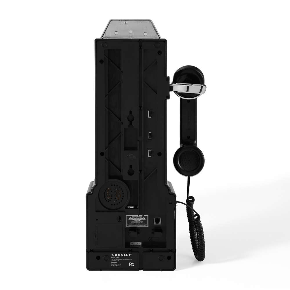 Crosley Radio - 1950S Payphone In Black - CR56-BK veiw 7