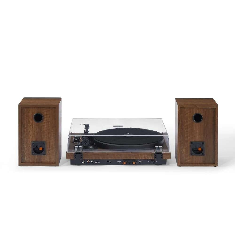 Crosley Radio - C62 Record Player With Speakers In Walnut - C62C-WA veiw 3