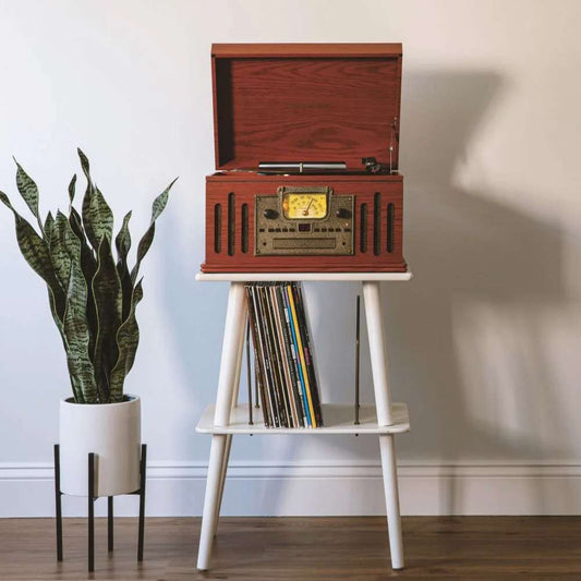 Crosley Radio - Musician 8-In-1 Record Player In Paprika - CR704B-PA veiw 2
