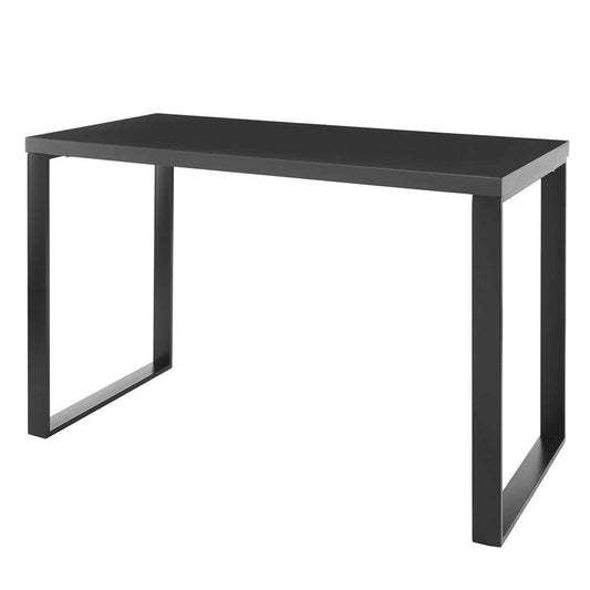 Euro Style - Dillon 48in Desk in Matte Anthracite with Matte Black Steel Base - 90481-ANT veiw 2