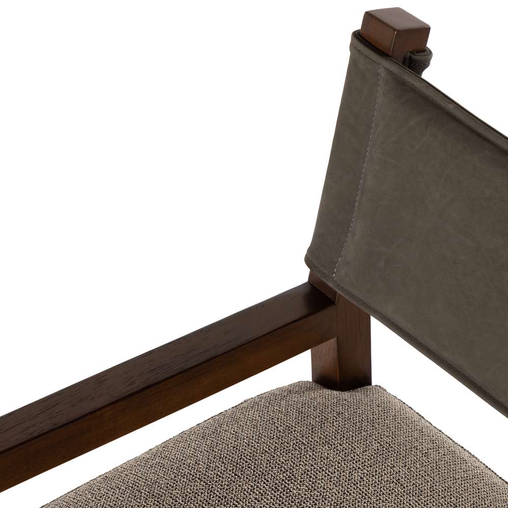 Four Hands - Berman - Ferris Dining Armchair-Nubuck Charcoal - 236325-001 veiw 10