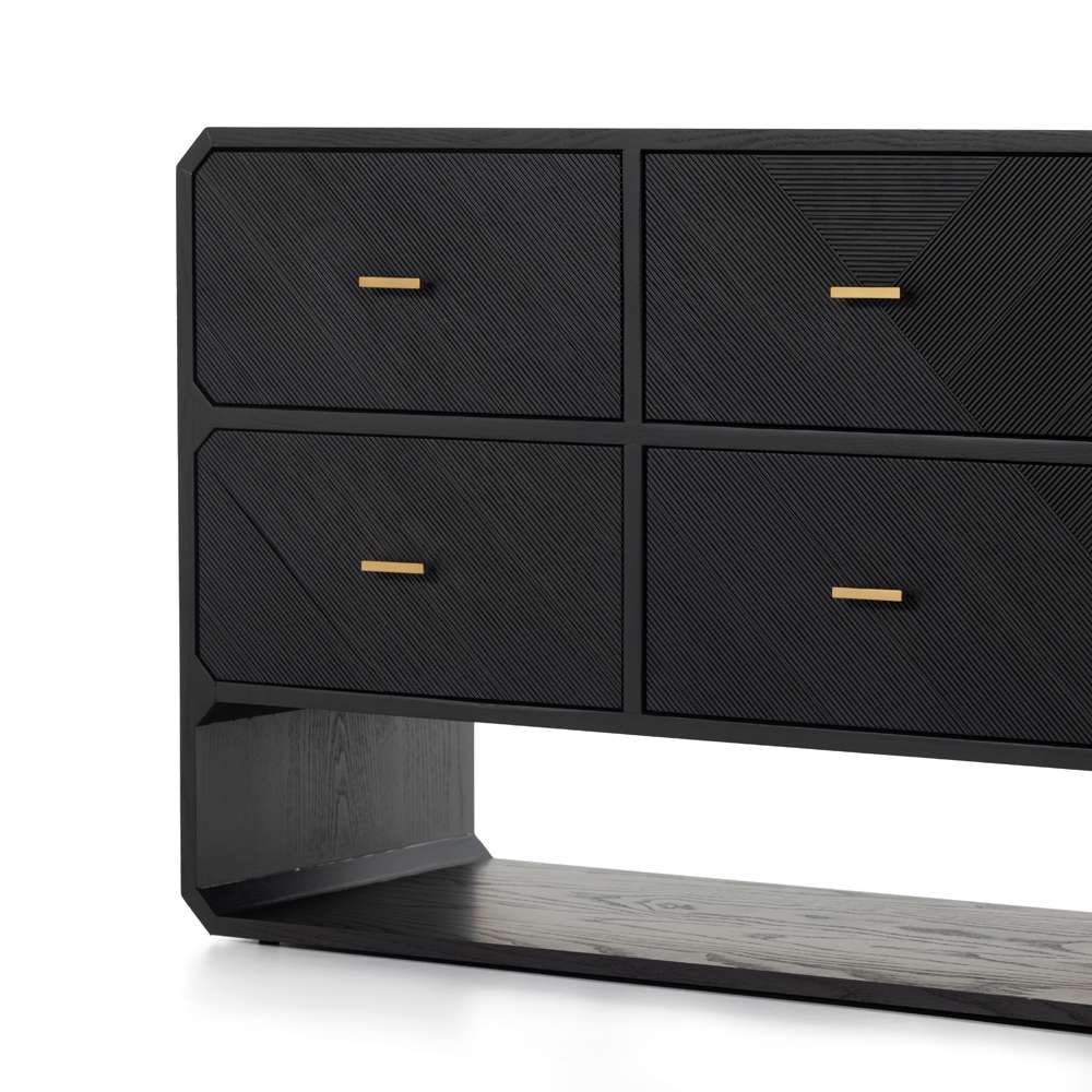 Four Hands - Caspian 6 Drawer Dresser - Black Ash - 231263-002 veiw 5