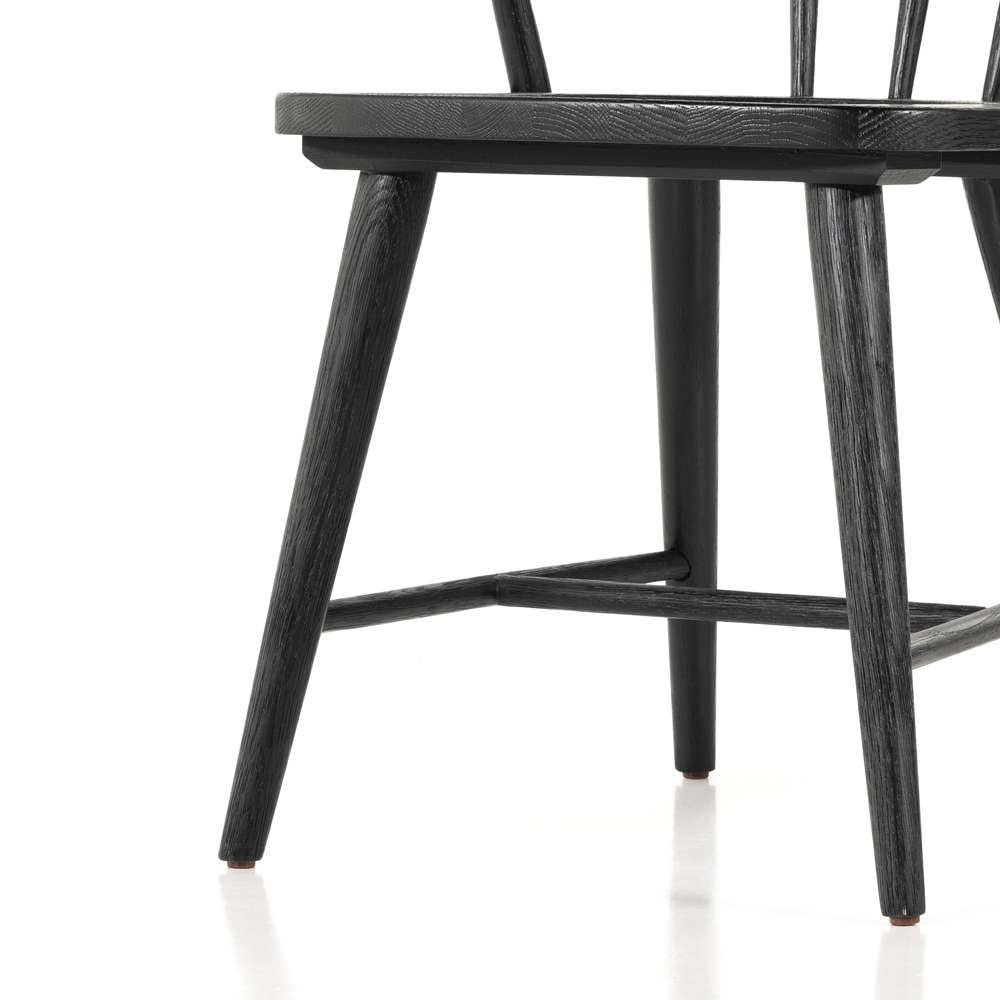 Four Hands - Naples Dining Chair - Black Oak - 224596-003 veiw 5