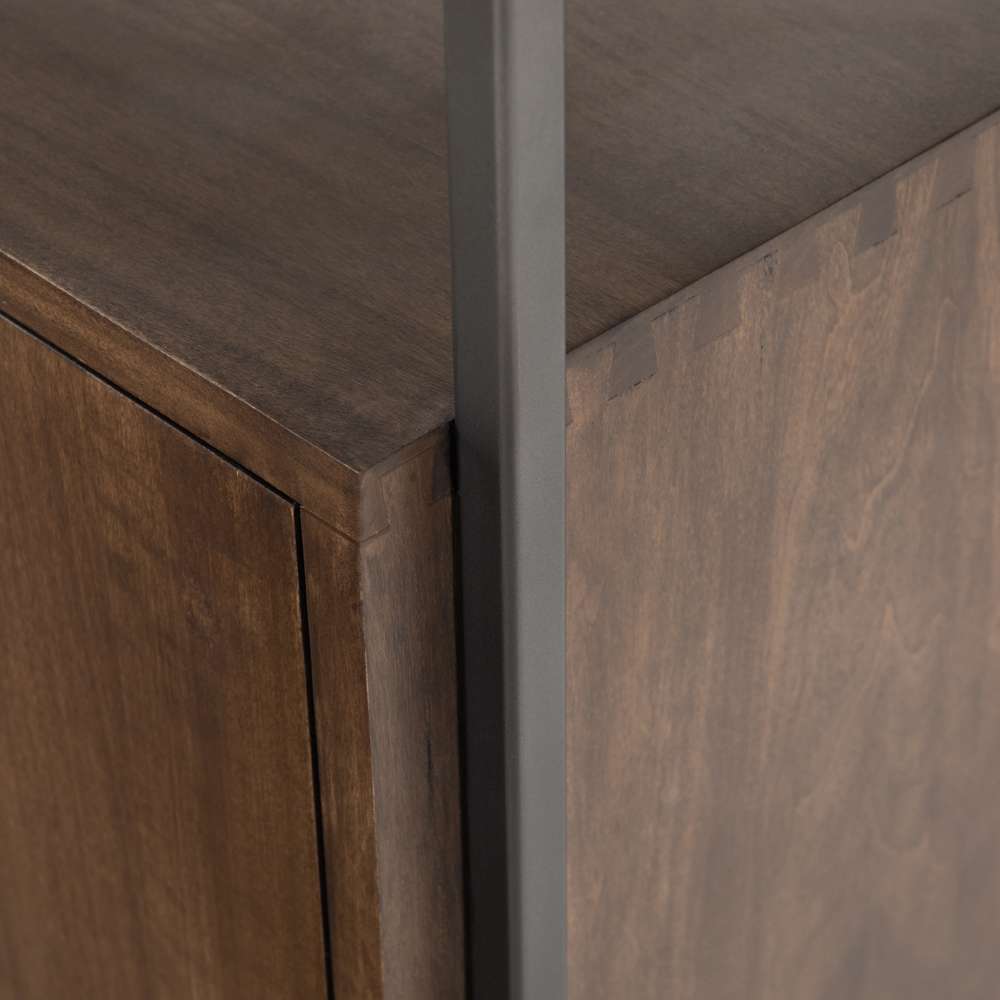 Four Hands - Trey Modular Wide Bookcase - Auburn Poplar - 223961-001 veiw 5