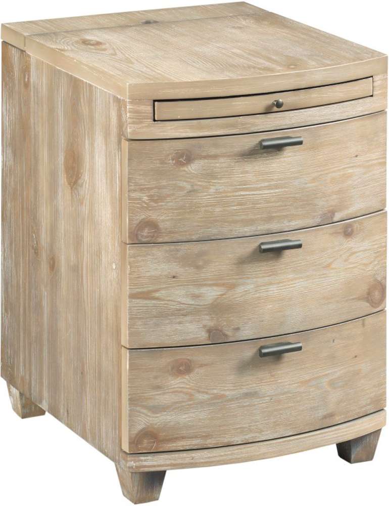 Hammary - Chairsides Driftwood Bowfront Chairside Table - 200-025 veiw 1
