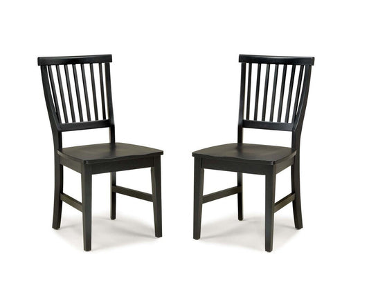 Homestyles Furniture - Arts & Crafts Black Chair (Set of 2) - 5181-802 veiw 2