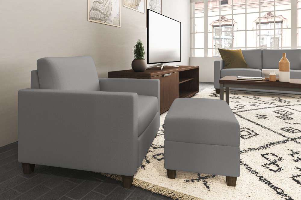Homestyles Furniture - Dylan Arm Chair in Gray - 2001-10-FB02 veiw 2