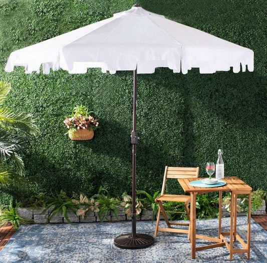 Safavieh - Zimmerman 9 Ft Market Umbrella - White - PAT8000K veiw 2