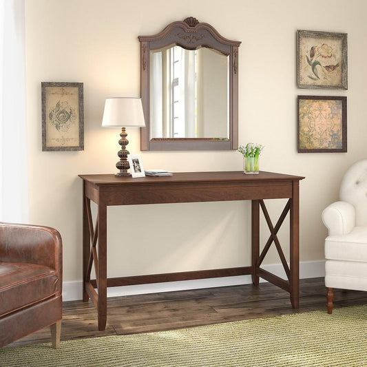 Bush Furniture - Key West 48W Writing Desk in Bing Cherry - KWD148BC-03 veiw 2