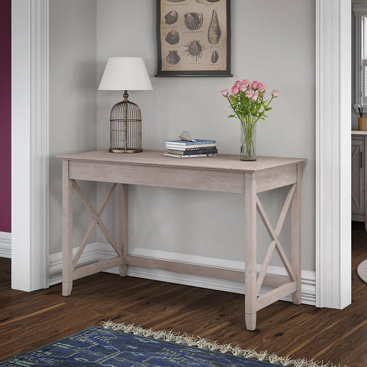 Bush Furniture - Key West 48W Writing Desk in Washed Gray - KWD148WG-03 veiw 2