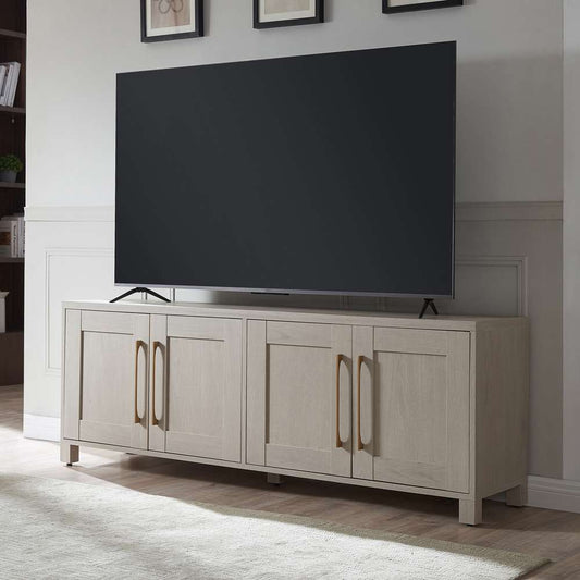 Hudson & Canal - Chabot Rectangular TV Stand for TVs up to 75in in Alder White - TV1689 veiw 2