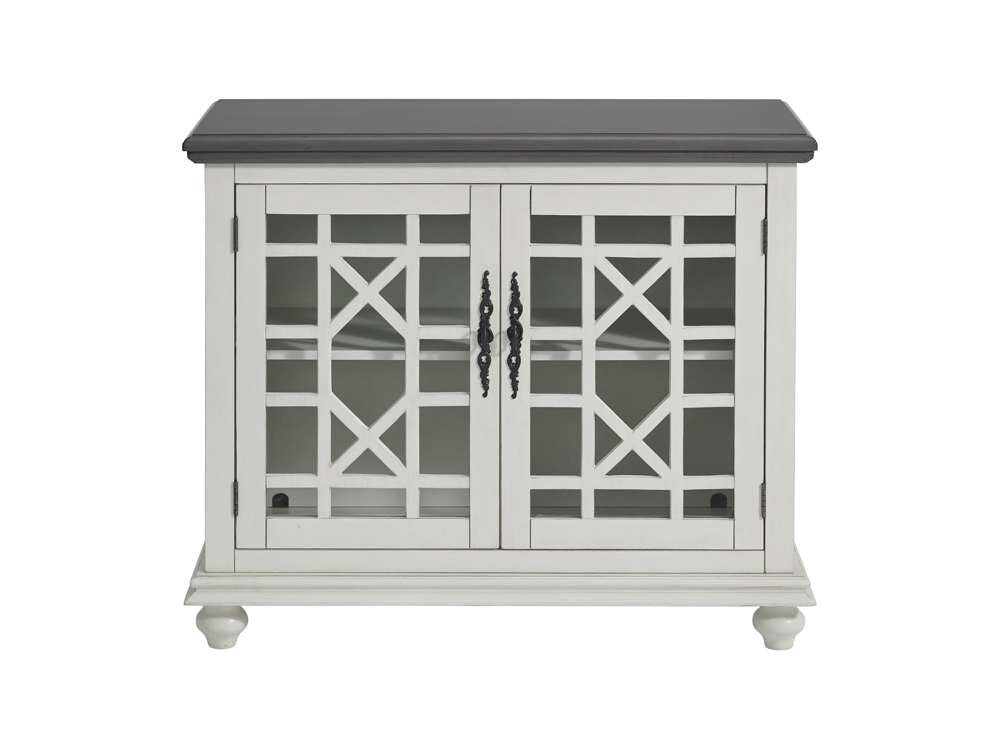 Martin Svensson Home - Elegant Small Spaces TV Stand, White with Grey Top - 91039 veiw 6