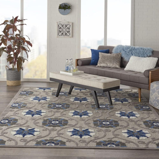 Nourison - Aloha 96in x 13 Bone Patio Area Rug - ALH19-99446739438 veiw 2