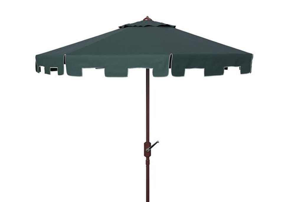 Safavieh - Zimmerman 11Ft Market Umbrella - Dark Green - PAT8100B veiw 1