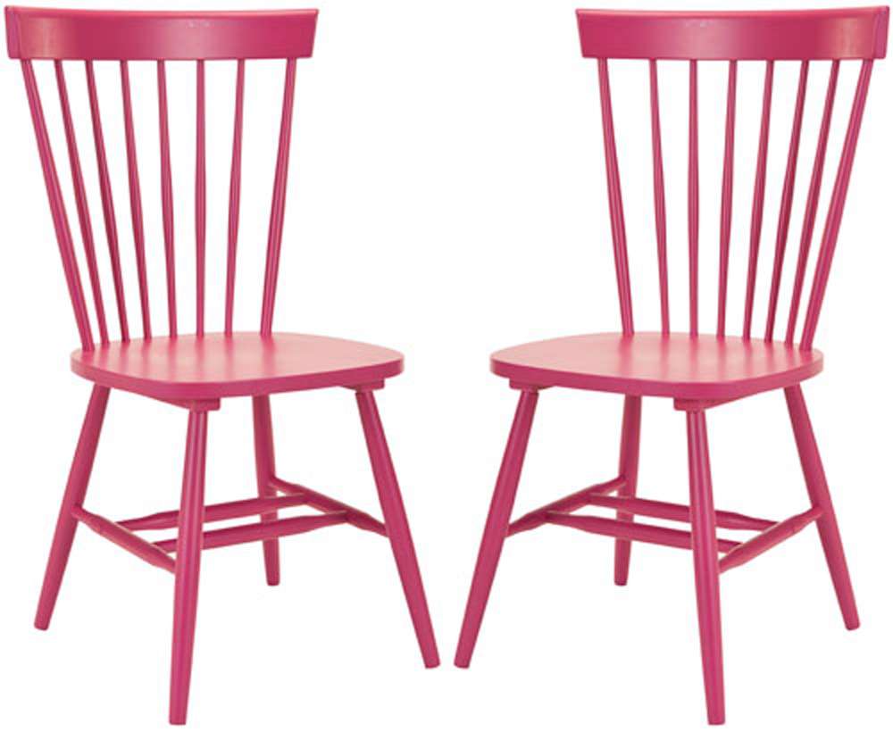 Safavieh - Parker Spindel Side Chair - Raspberry (Set of 2) - AMH8500D-SET2 veiw 2