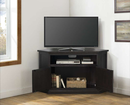 Martin Svensson Home - Rustic Corner TV Stand, Espresso - 90978 veiw 2
