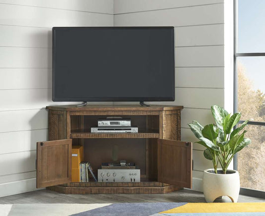 Martin Svensson Home - Rustic Corner TV Stand, Natural - 90972 veiw 2