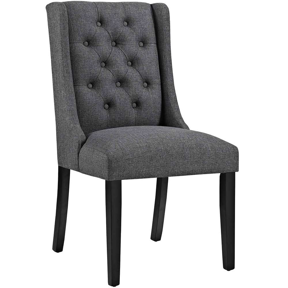Modway - Baronet Button Tufted Fabric Dining Chair - EEI-2235-GRY veiw 1