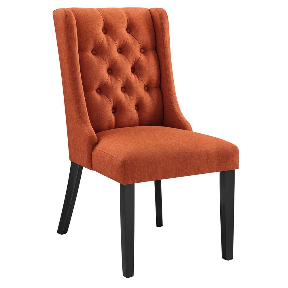 Modway - Baronet Button Tufted Fabric Dining Chair - EEI-2235-ORA veiw 1