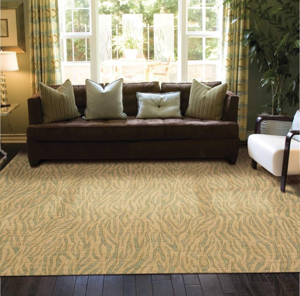 Nourison - Cosmopolitan CS29 Beige and Green 36in x 56in Area Rug - CS29-99446663887_CLOSEOUT veiw 2