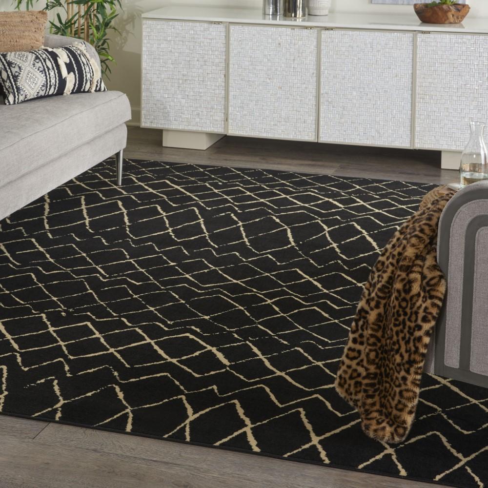Nourison - Grafix GRF04 Black 7x10 Area Rug - GRF04-99446809513 veiw 2