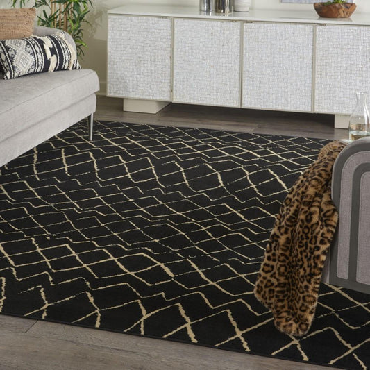 Nourison - Grafix GRF04 Black 7x10 Area Rug - GRF04-99446809513 veiw 2