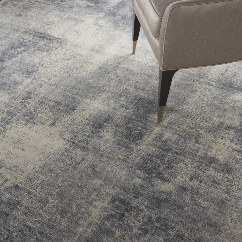 Nourison - Rustic Textures RUS02 Slate Blue and Ivory 93in x 129in Oversized Textured Rug - RUS02-99446476210 veiw 3