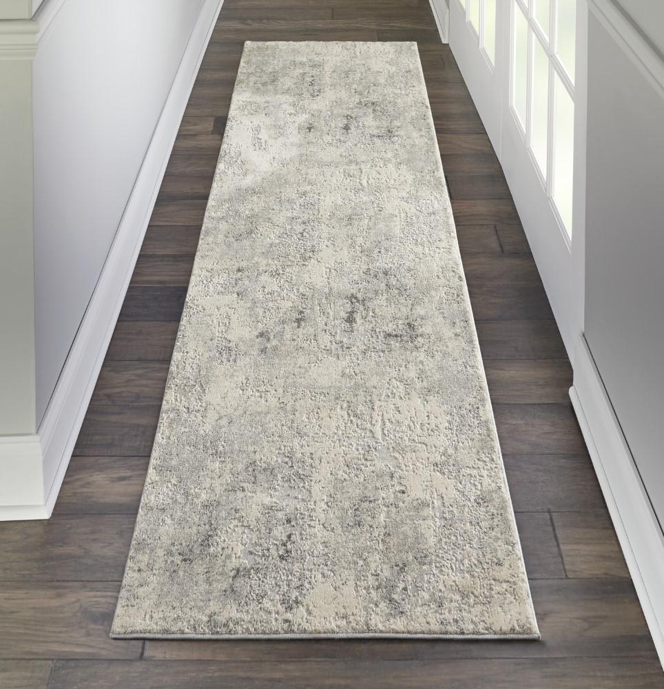 Nourison - Rustic Textures RUS07 Ivory and Bone 22in x 76in Hallway Rug - RUS07-99446496249 veiw 2