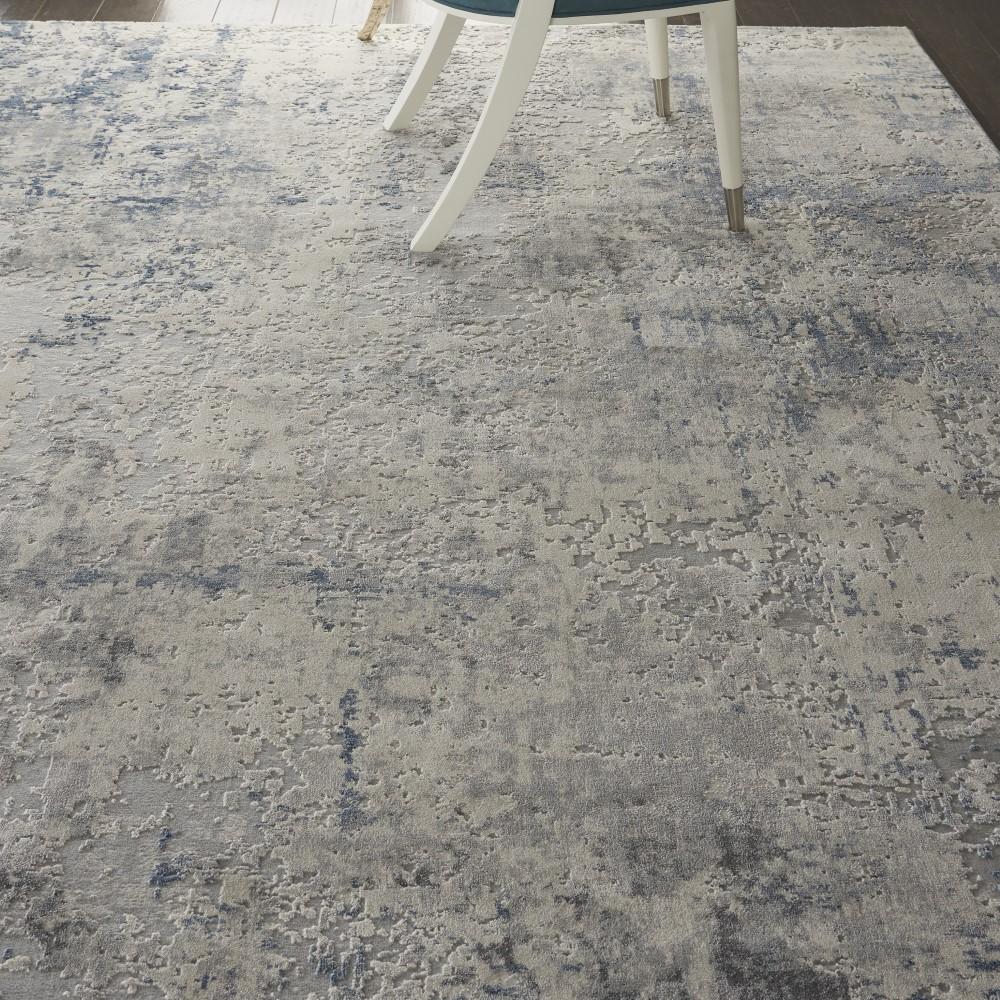 Nourison - Rustic Textures RUS07 Ivory/Bone-blue 710in x 106in Large Rug - RUS07-99446496300 veiw 3