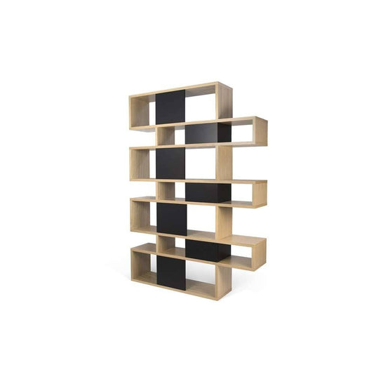 TEMAHOME - London Composition Bookcase in Oak Frame, Pure Black Backs - 9500319730 veiw 2