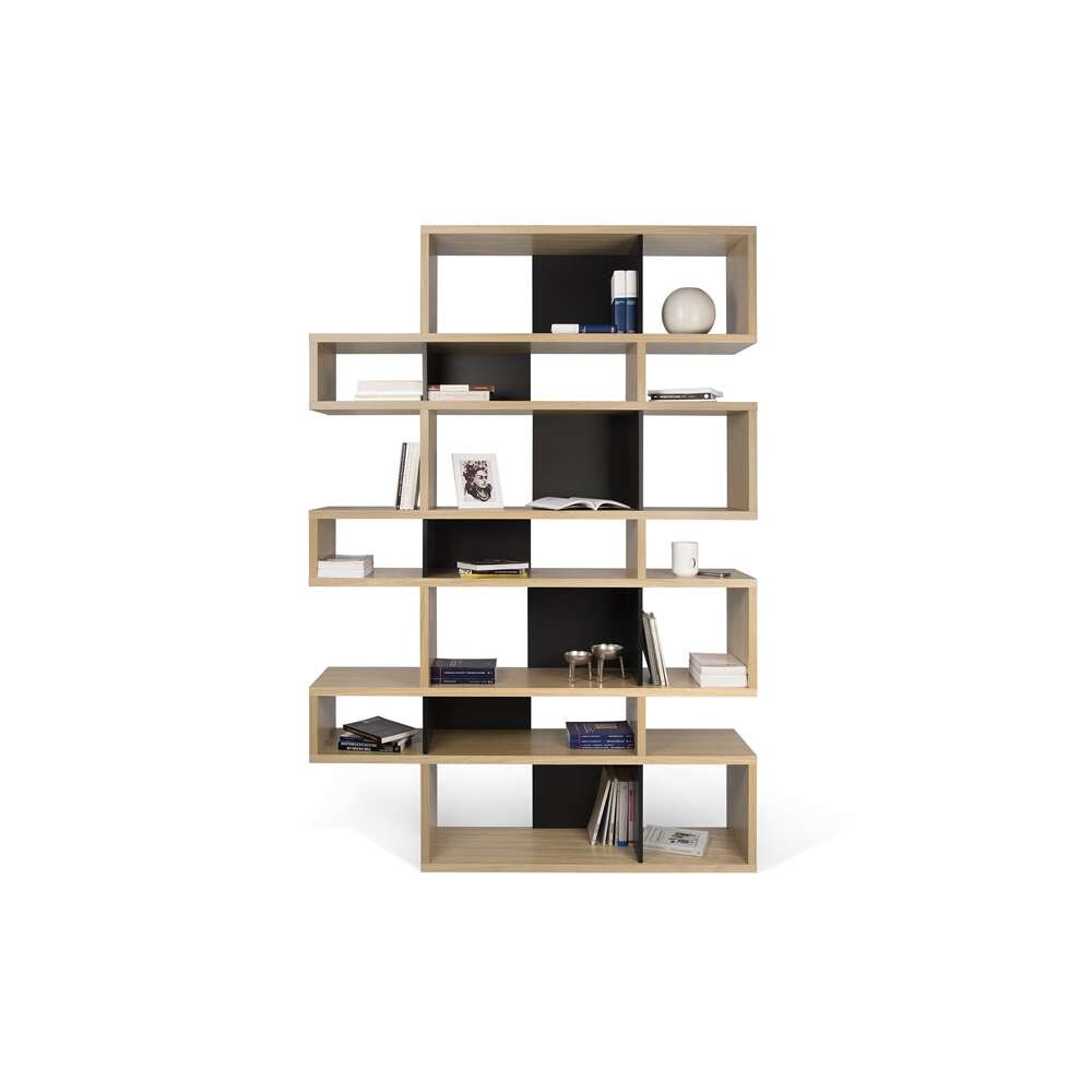 TEMAHOME - London Composition Bookcase in Oak Frame, Pure Black Backs - 9500319730 veiw 3