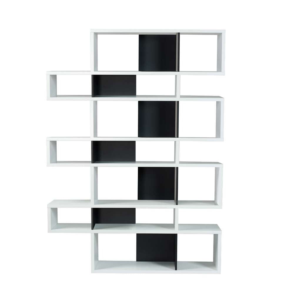 TEMAHOME - London Composition Bookcase in Pure White Frame, Pure Black Backs - 9500314988 veiw 1