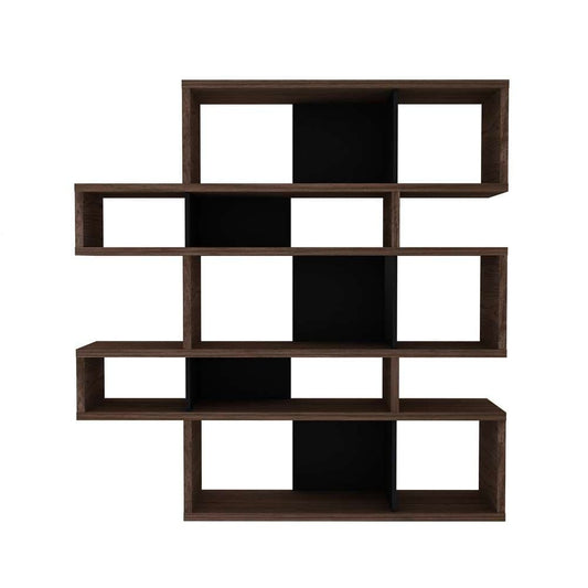 TEMAHOME - London Composition Bookcase in Walnut Frame, Pure Black Backs - 9500314957 veiw 2