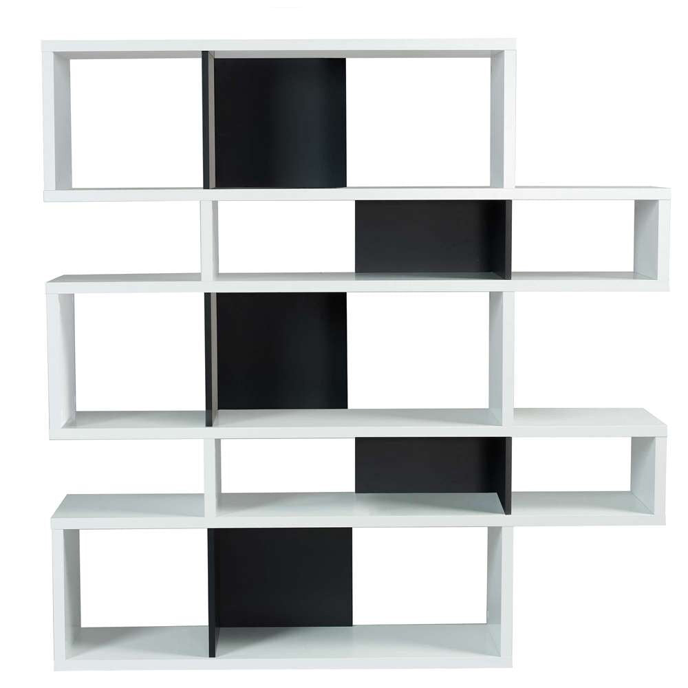 TEMAHOME - London Composition Bookcase in Pure White Frame, Pure Black Backs - 9500314926 veiw 1