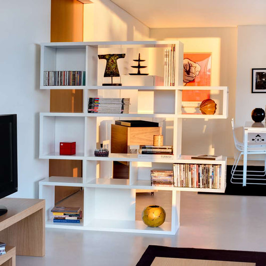 TEMAHOME - London Composition Bookcase in Pure White Frame, Pure White Backs - 9500314902 veiw 2