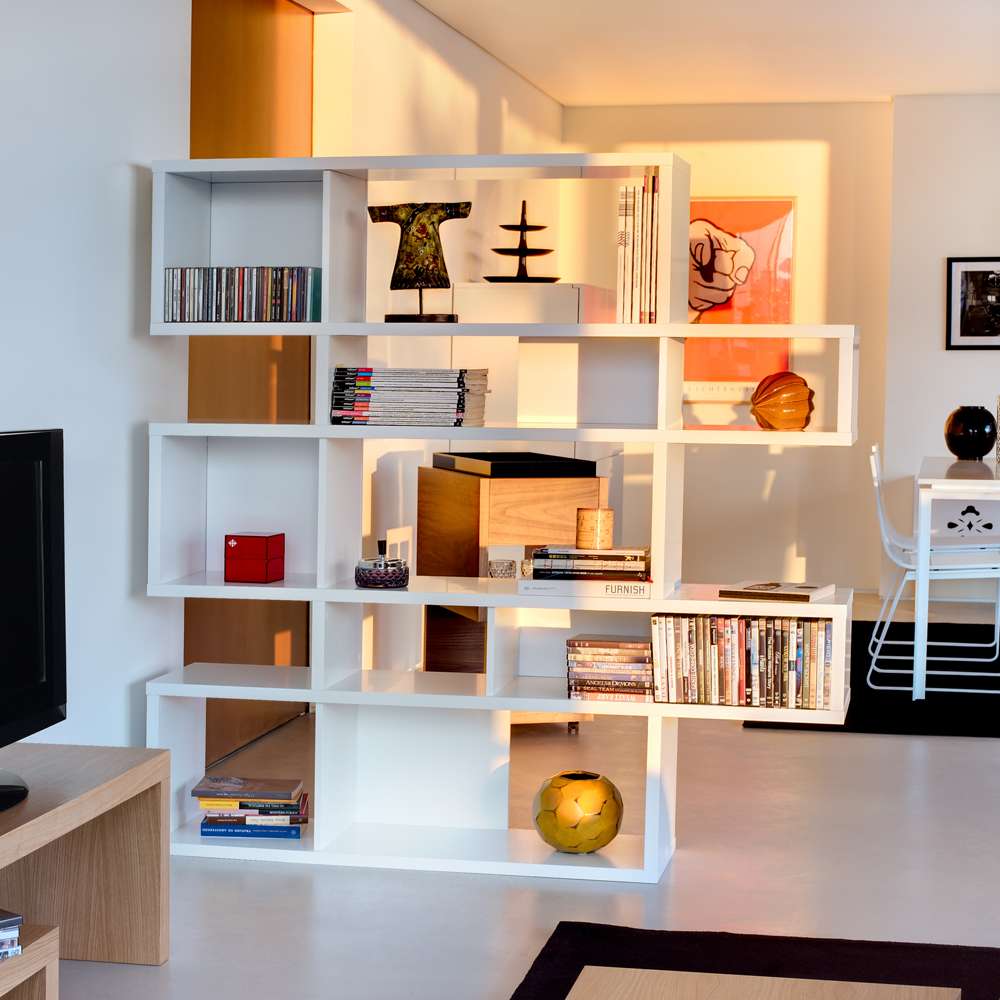 TEMAHOME - London Composition Bookcase in Pure White Frame, Pure White Backs - 9500314902 veiw 2