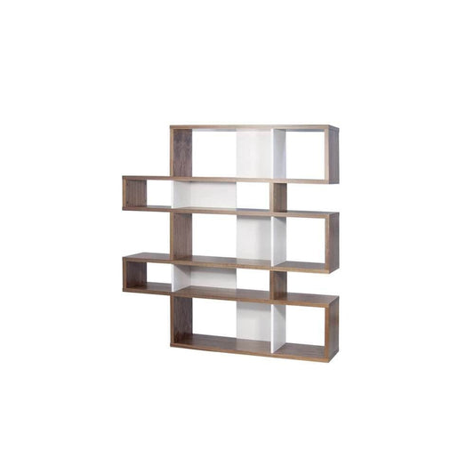 TEMAHOME - London Composition Bookcase in Walnut Frame, Pure White Backs - 9500314933 veiw 2