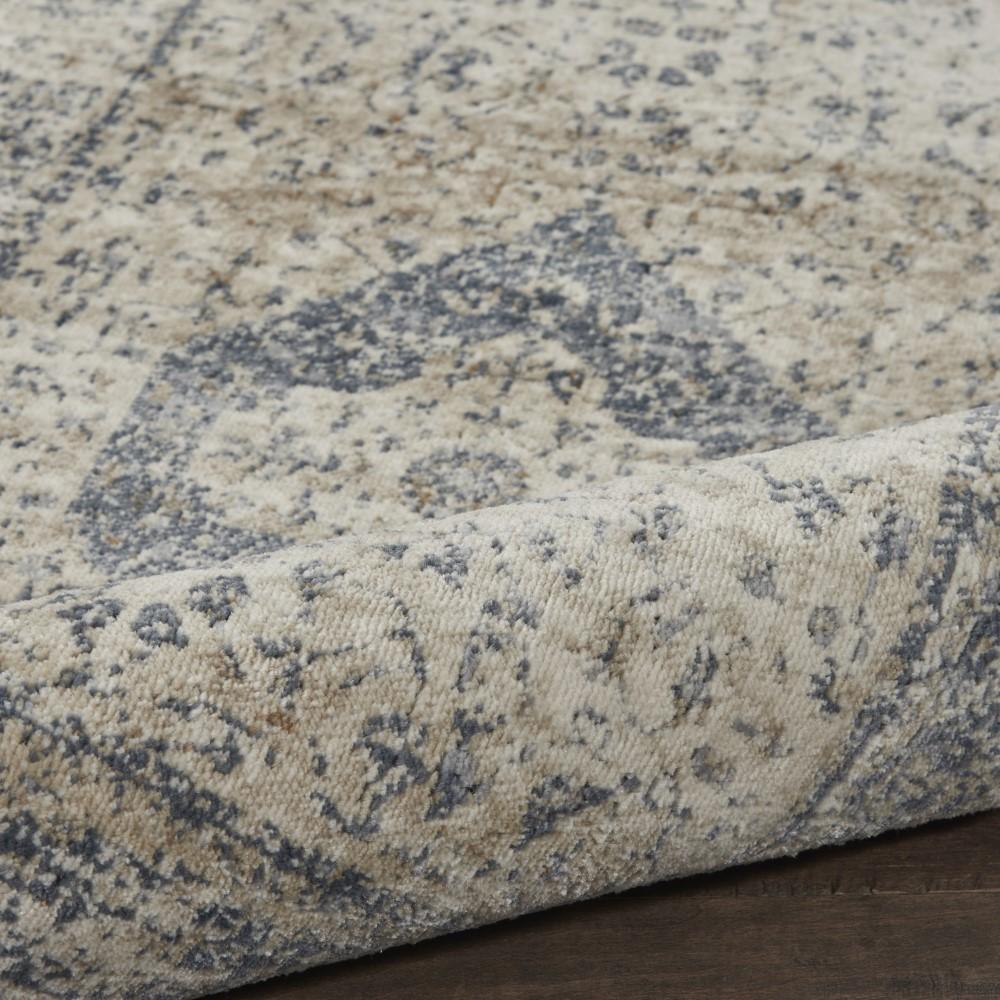 Malta by Kathy Ireland Home - MAI11 Ivory/Blue 22in x 77in Area Rug - MAI11-99446494948 - CLOSEOUT veiw 2