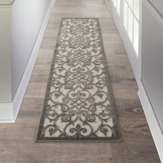 Nourison - Aloha 23in x 8 Bone Patio Area Rug - ALH21-99446739629 veiw 2