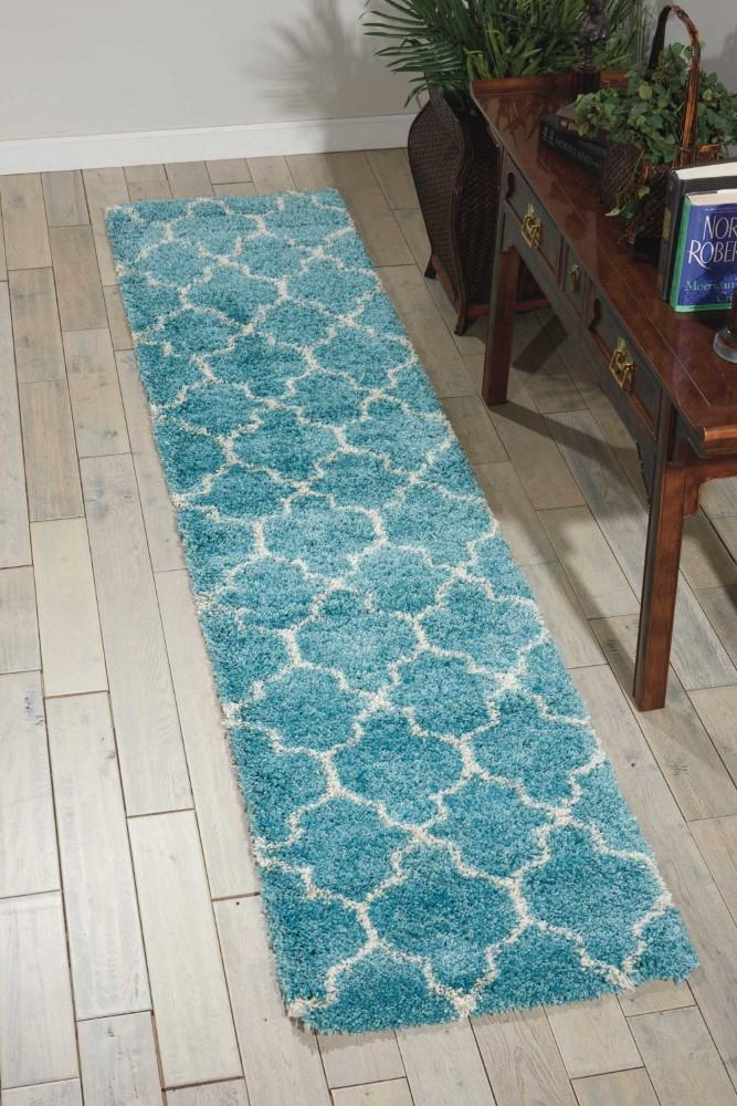 Nourison - Amore AMOR2 Blue 22in x 10 Hallway Rug - AMOR2-99446331397_CLOSEOUT veiw 2